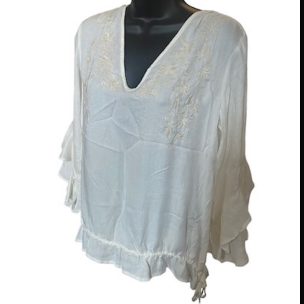 Cream blouse